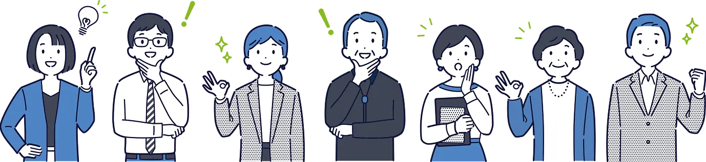 納得した様子の７名のクライアント